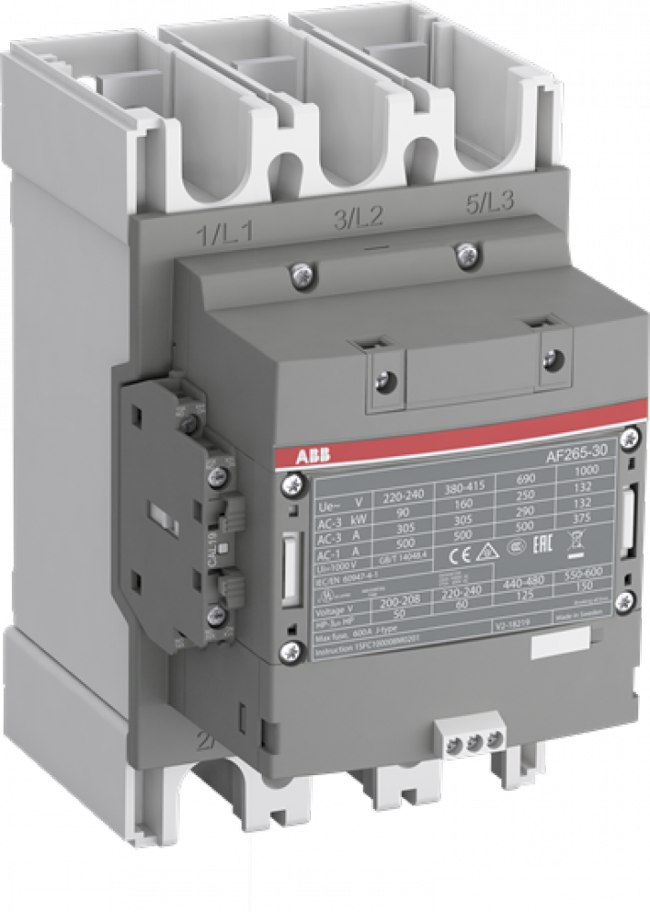CONTACTOR 3 POLE 250HP 600VAC