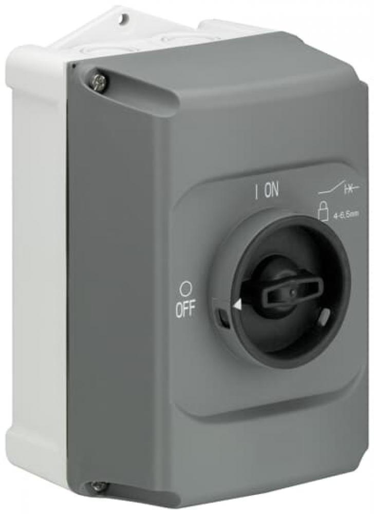 ENCLOSURE, IP65, 3X LOCKABLE, BLK