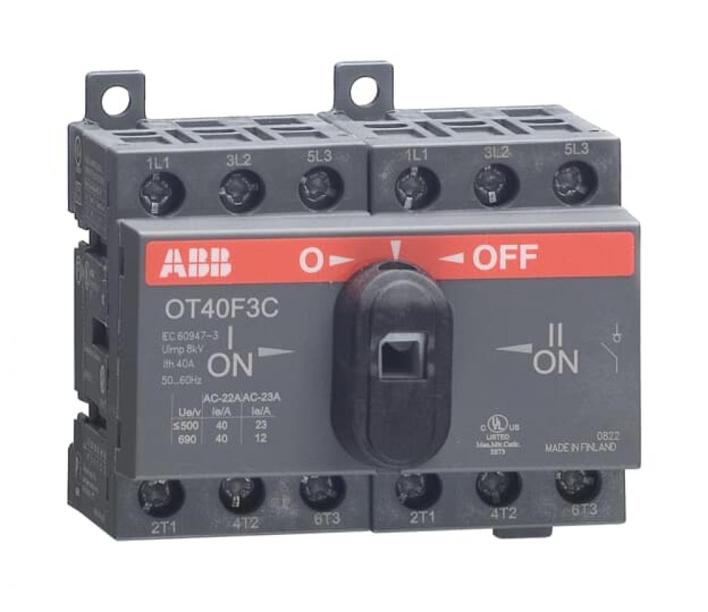 3P 40A UL508 MANUAL XFER SW