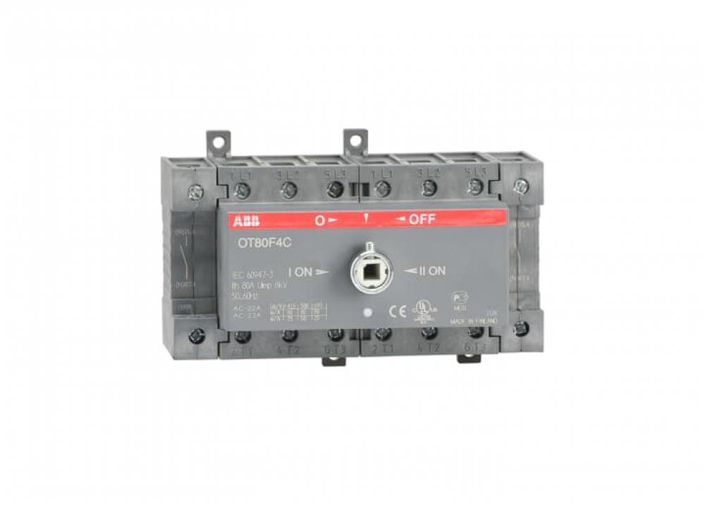 4P 80A UL508 MANUAL XFER SW
