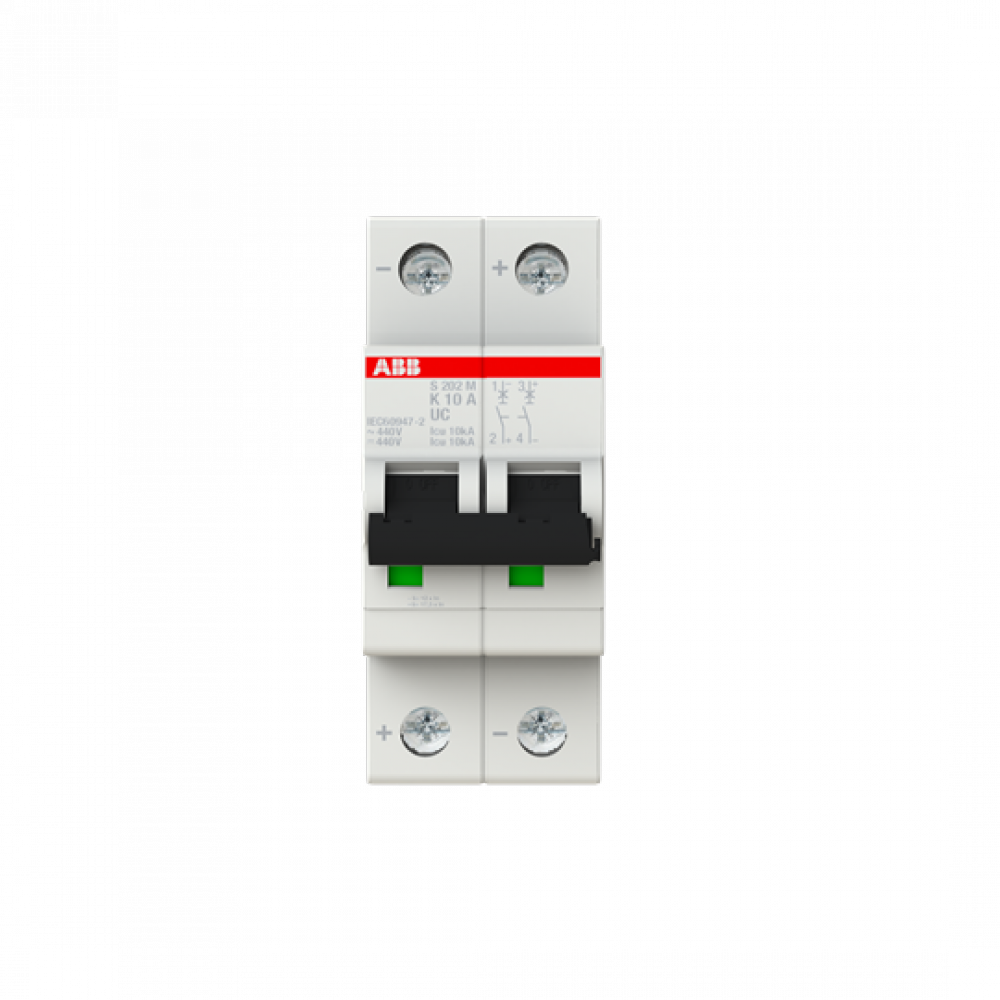 MCB S200MUC 2P K 10A AC/DC