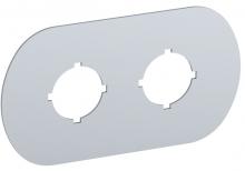 ABB - Electrification MA6-1002 - LEGEND PLATE FOR ENCLOSURE 2-SEAT
