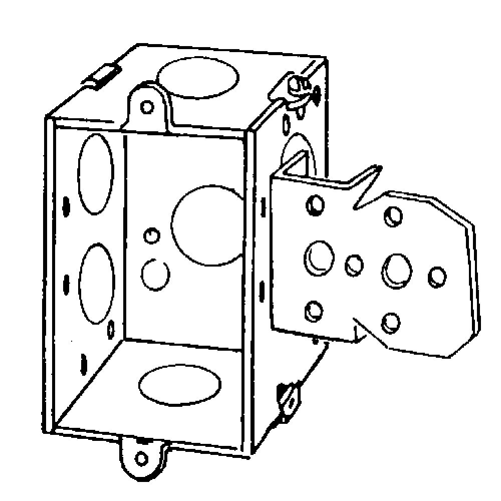 BX SQ CRNR SW 3X2X2-1/2 NL BRCKT