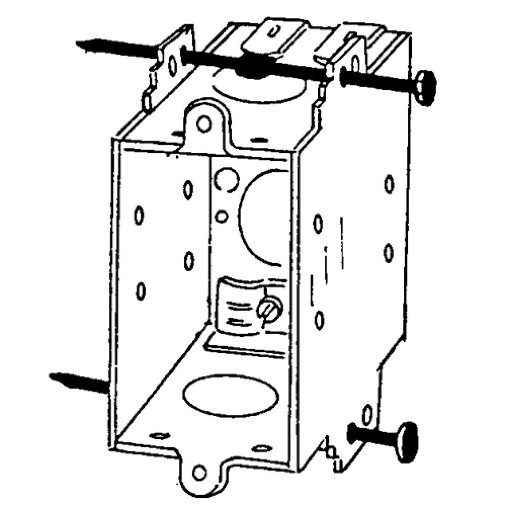 3 X 2 BVLD CRNR SW BOX W/NAILS