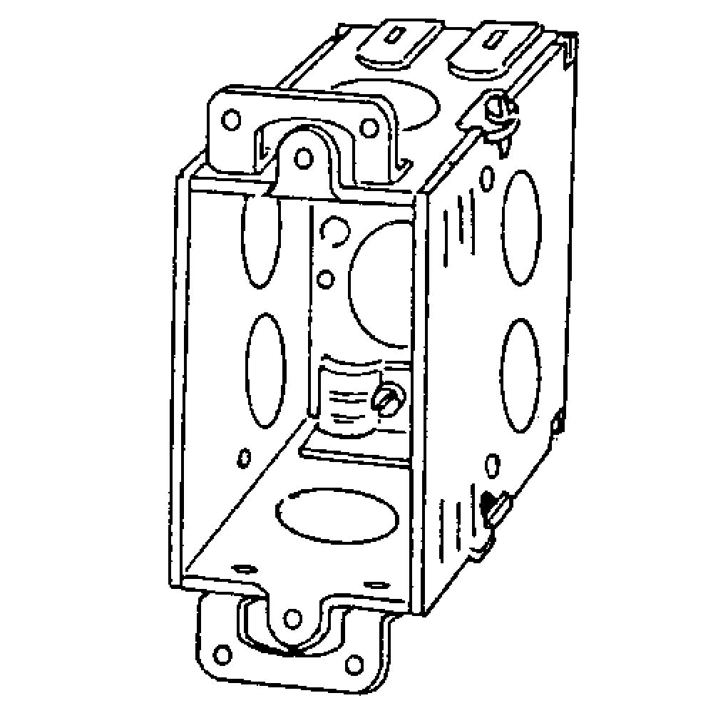 BX SQ CRNR SW 3X2X2-3/4 PLSTR EARS CL26