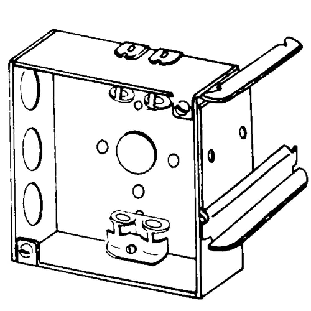 BX 4&#34; SQ 1-1/2 DEEP 3-5/8 MTL STUD CL13