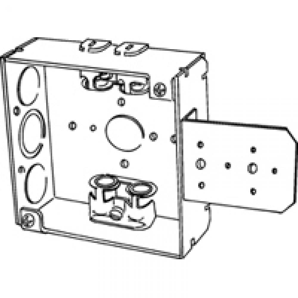 4 IN SQ WELDED W/NL BRKT