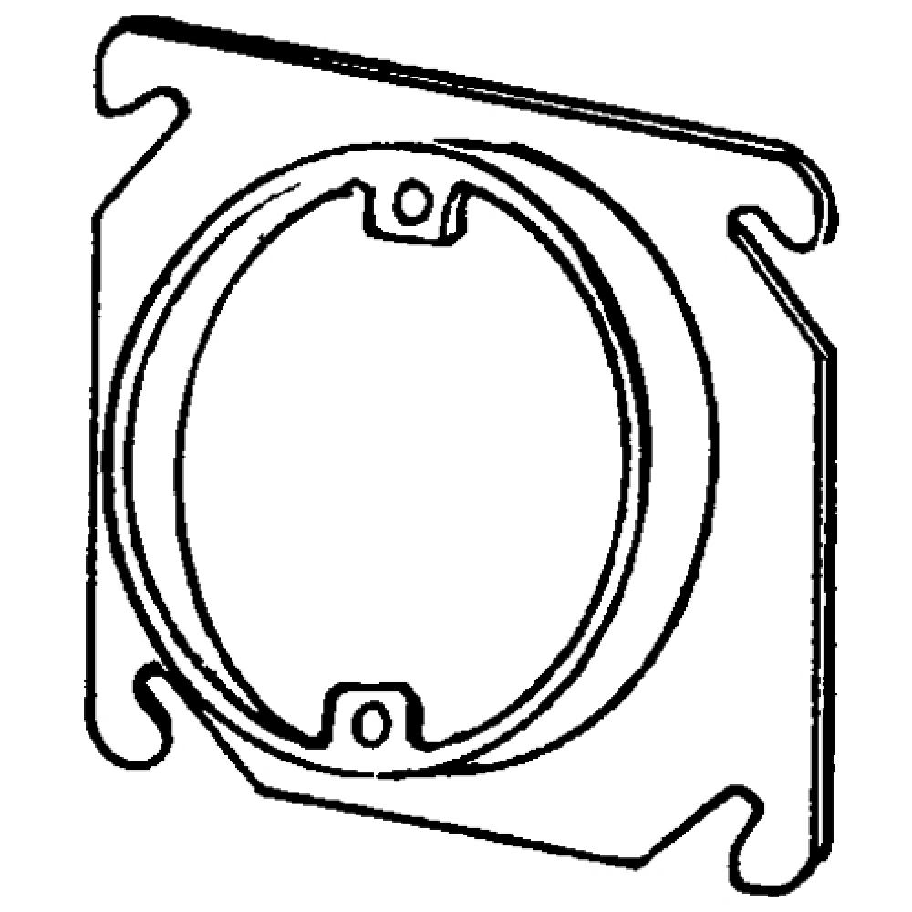 4 IN SQ 5/8 IN RSD SGL DVC CVR