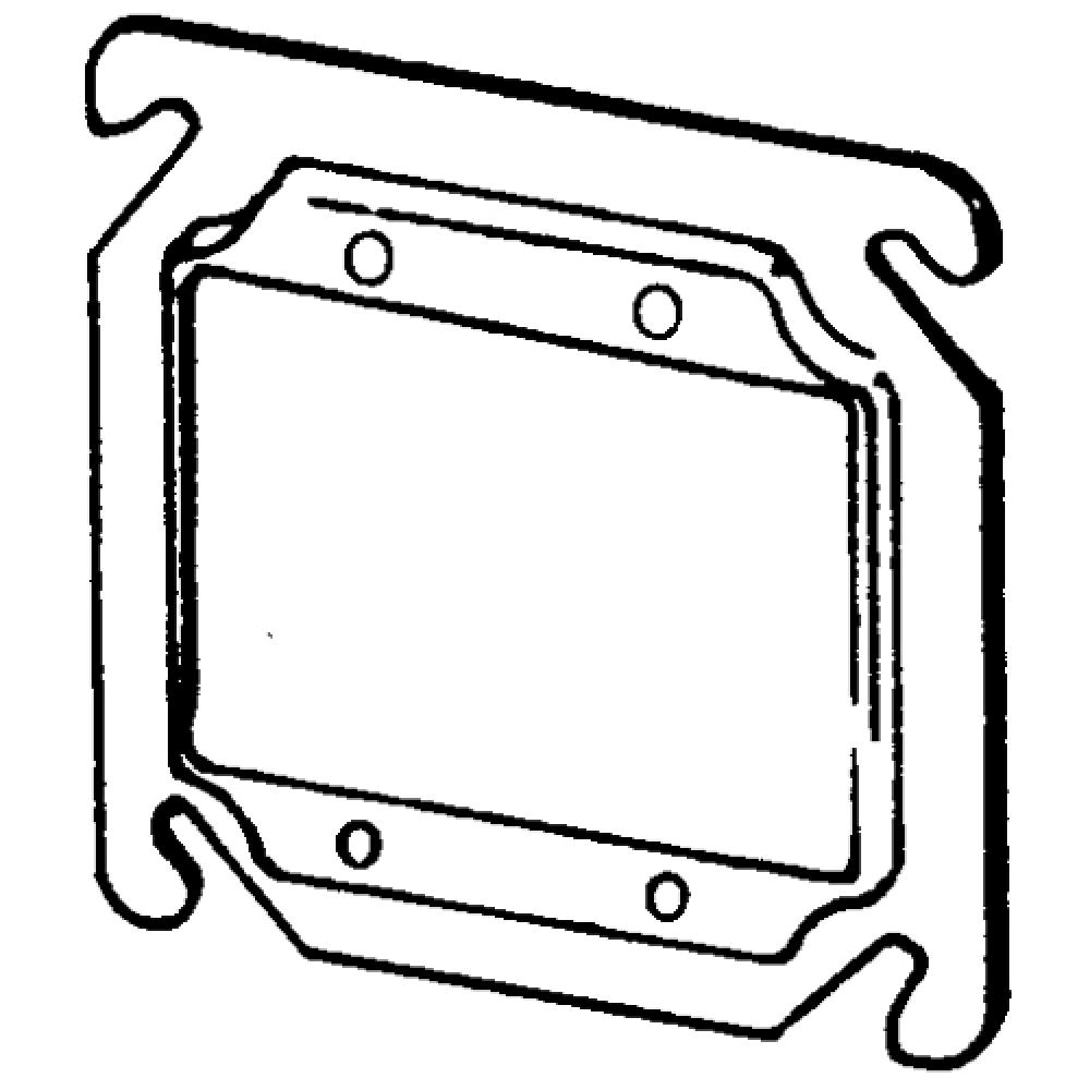 CVR 4 IN SQ 1/4 IN RSD 2 DEVICE 3.0 CAP