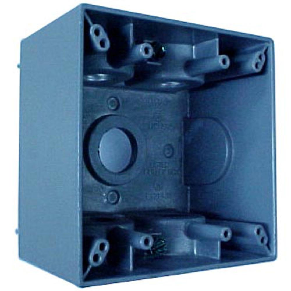 2 GANG DP BOX 5 1/2 IN HUBS