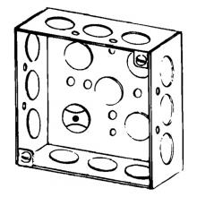 APPOZGCOMM 4S-1/2 - BOX 4 IN SQ 1-1/2 DEEP 1/2 KOS