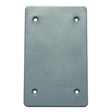 APPOZGCOMM WCB14GNM - 1 GANG BLNK CVR 4 SCR GREY PVC
