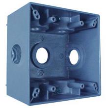 APPOZGCOMM WDK210 - 2 GANG DP BOX 7 1 IN HUBS