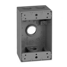 APPOZGCOMM WSL150 - 1 GANG BOX 4 1/2 IN HUBS GRY