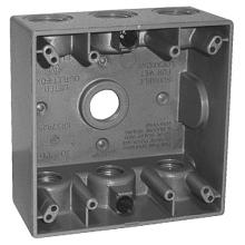 APPOZGCOMM WST250 - 2 GANG BOX 7 1/2 IN HUBS