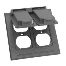 APPOZGCOMM WVDD2 - 2 GANG CVR 2 DUPLEX RCPT