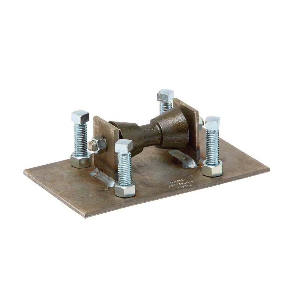 ADJUSTABLE ROLLER STAND W/ BASE PLT, 4&#34; TO 6