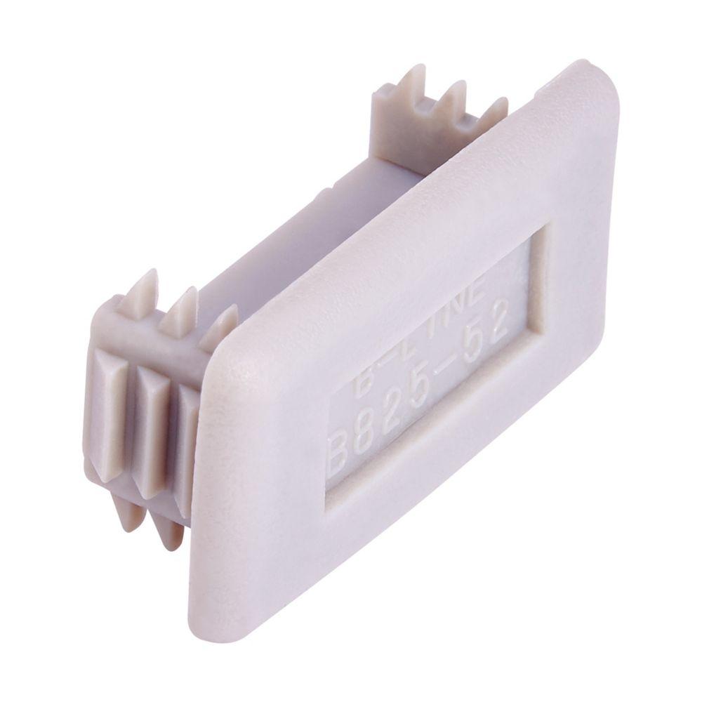 PLASTIC END CAP  13/16&#34; X 1 5/8&#34; CHNL, G