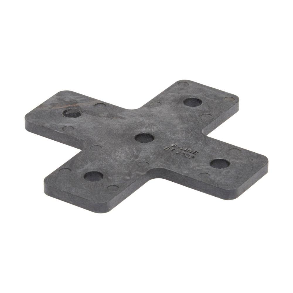FIVE HOLE FLT CROSS PLT, FIBERGLASS