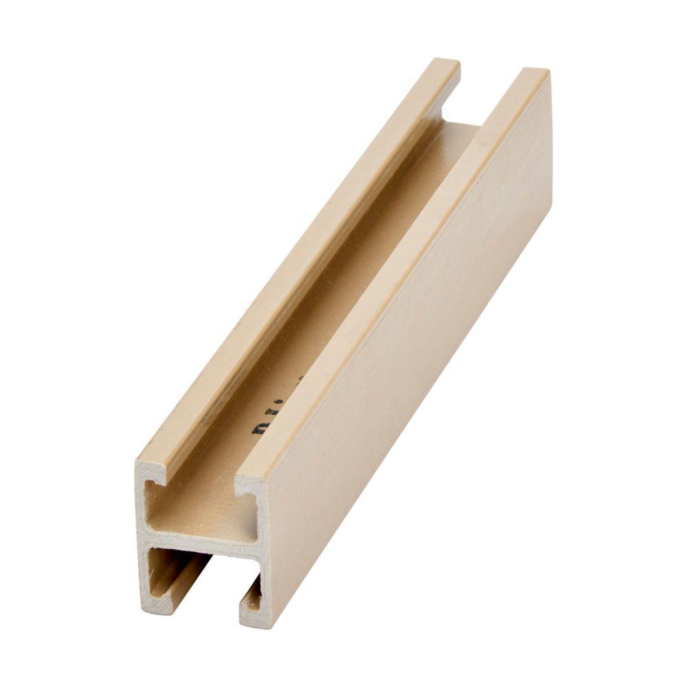 1&#34; X 1 5/8&#34; FIBERGLASS CHNL, 240&#34;, V