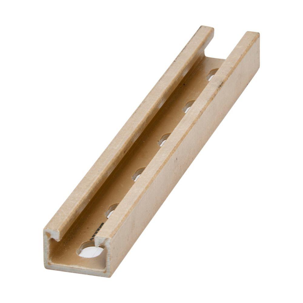 1&#34; X 1 5/8&#34; FIBERGLASS CHNL, 9/16&#34; X