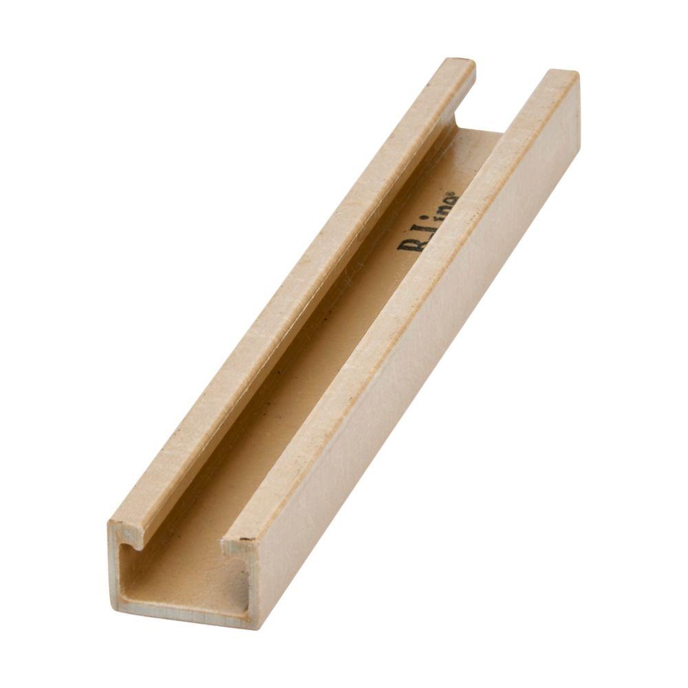 1&#34; X 1 5/8&#34; FIBERGLASS CHNL, 240&#34;, V