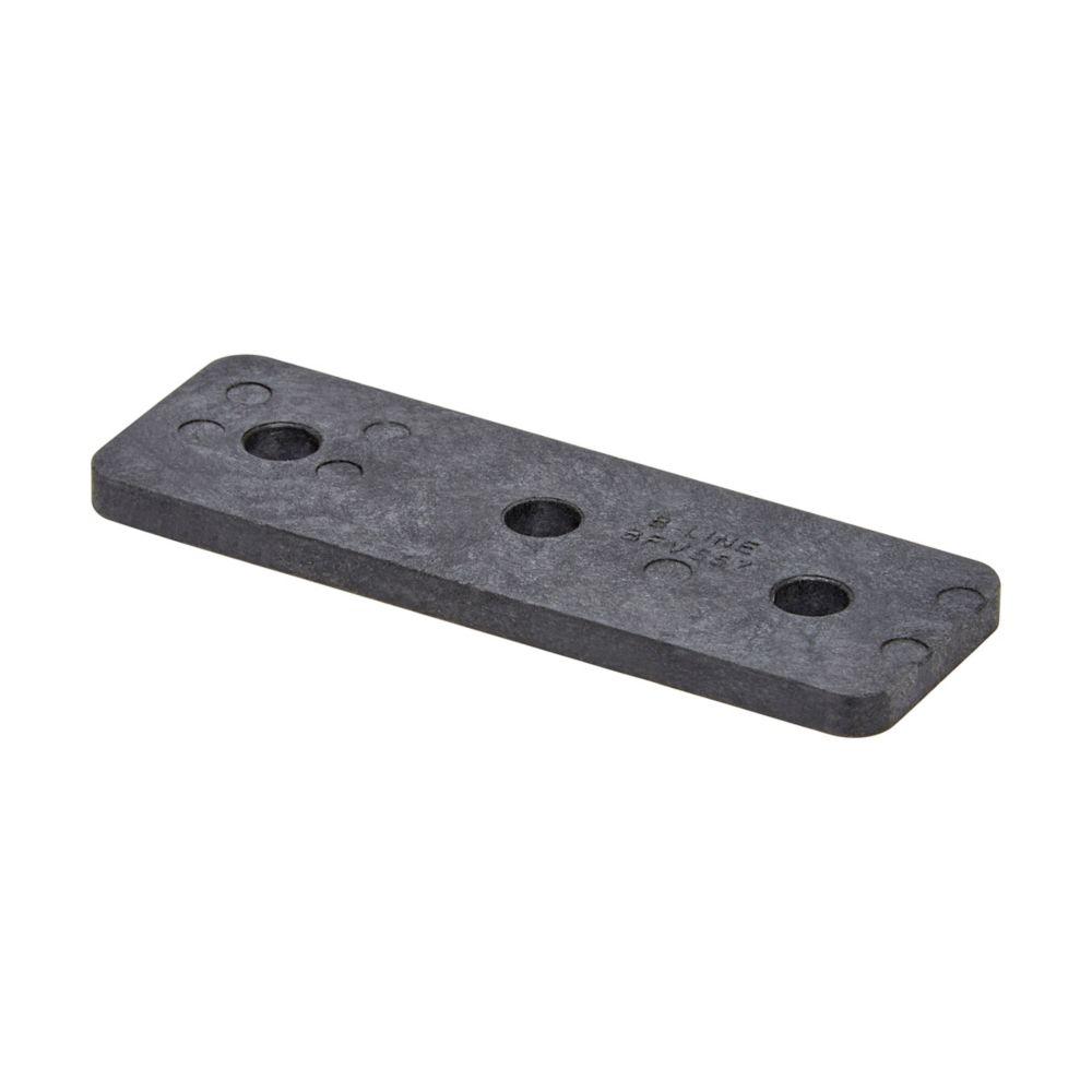 THREE HOLE FLT PLT, FIBERGLASS