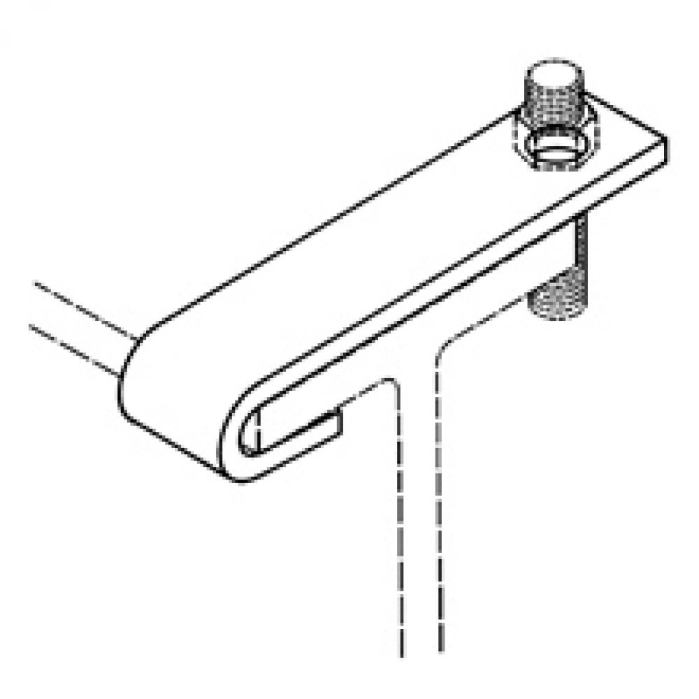 TOP BEAM HOOK, 12&#34;, 1/2&#34; FLANGE, 1/2&#34