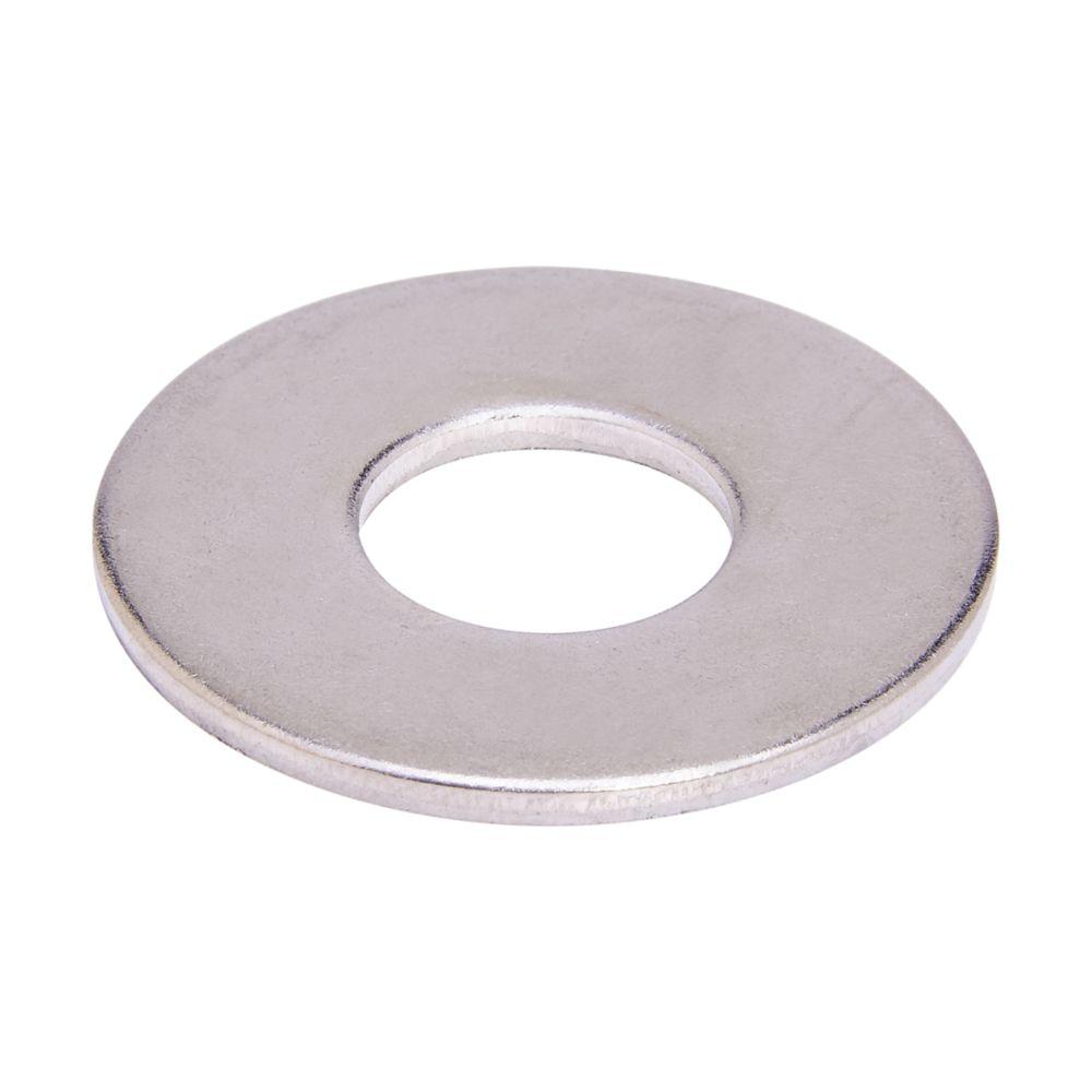 FLT WASHER, 3/8&#34;, ZN PLTD