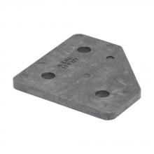 Eaton B-Line BFV135 - THREE HOLE FLT GUSSET CORNER PLT, FIBERGLASS