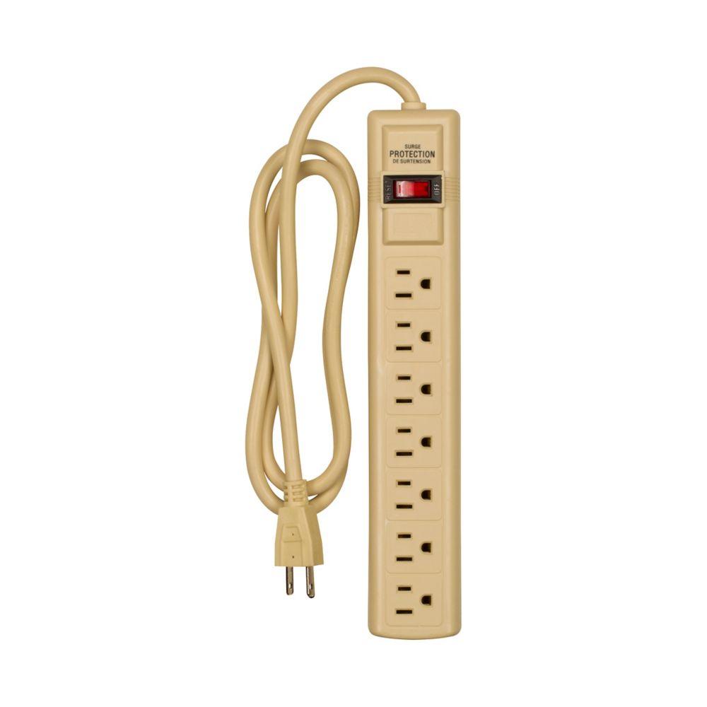 Pwer Surge Strip W/CB 7Out 4&#39; 14/3SJT IV