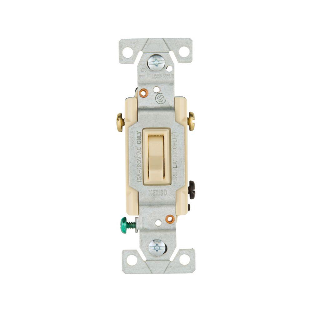 Switch Toggle 3-Way LT 15A 120V Grd IV