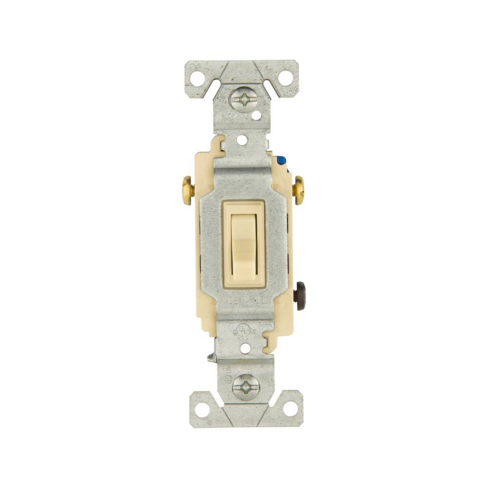 Switch Toggle 3Way 15A 120V NonGrd IV