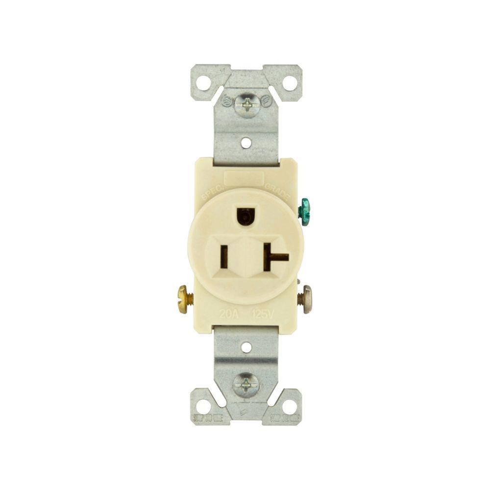 Recp Single 20A 125V 2P3W Swire AL
