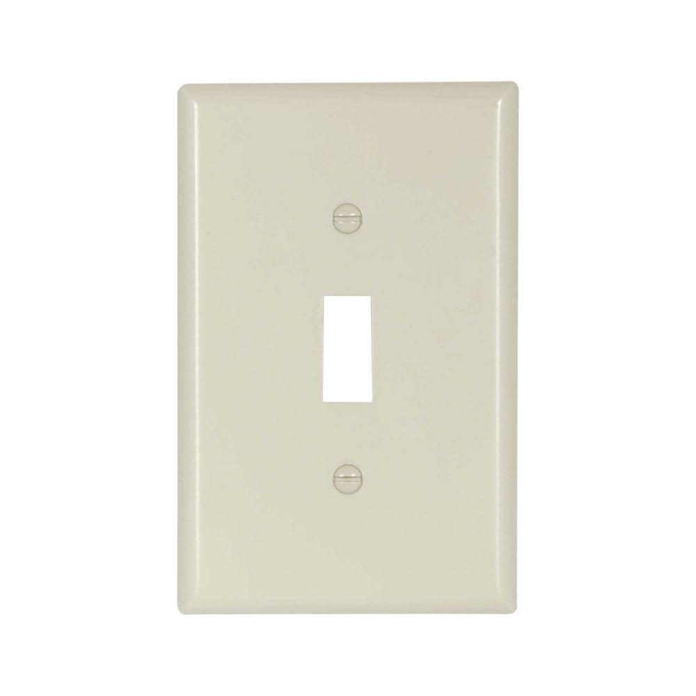 Wallplate 1G Toggle Thermoset Mid AL