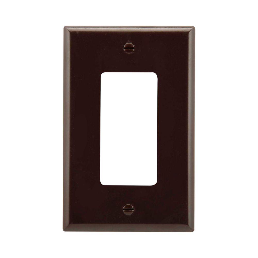Wallplate 1G Decorator Thermoset Mid BR