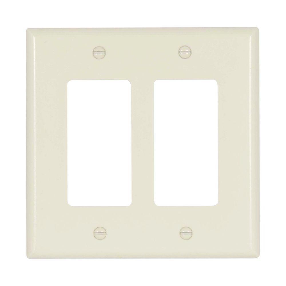 Wallplate 2G Decorator Thermoset Mid AL