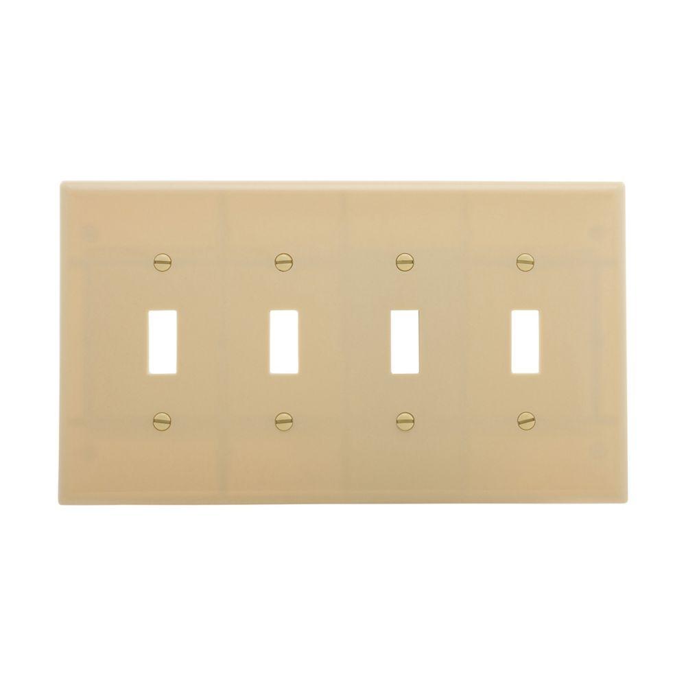 Wallplate 4G Toggle Thermoset Mid IV