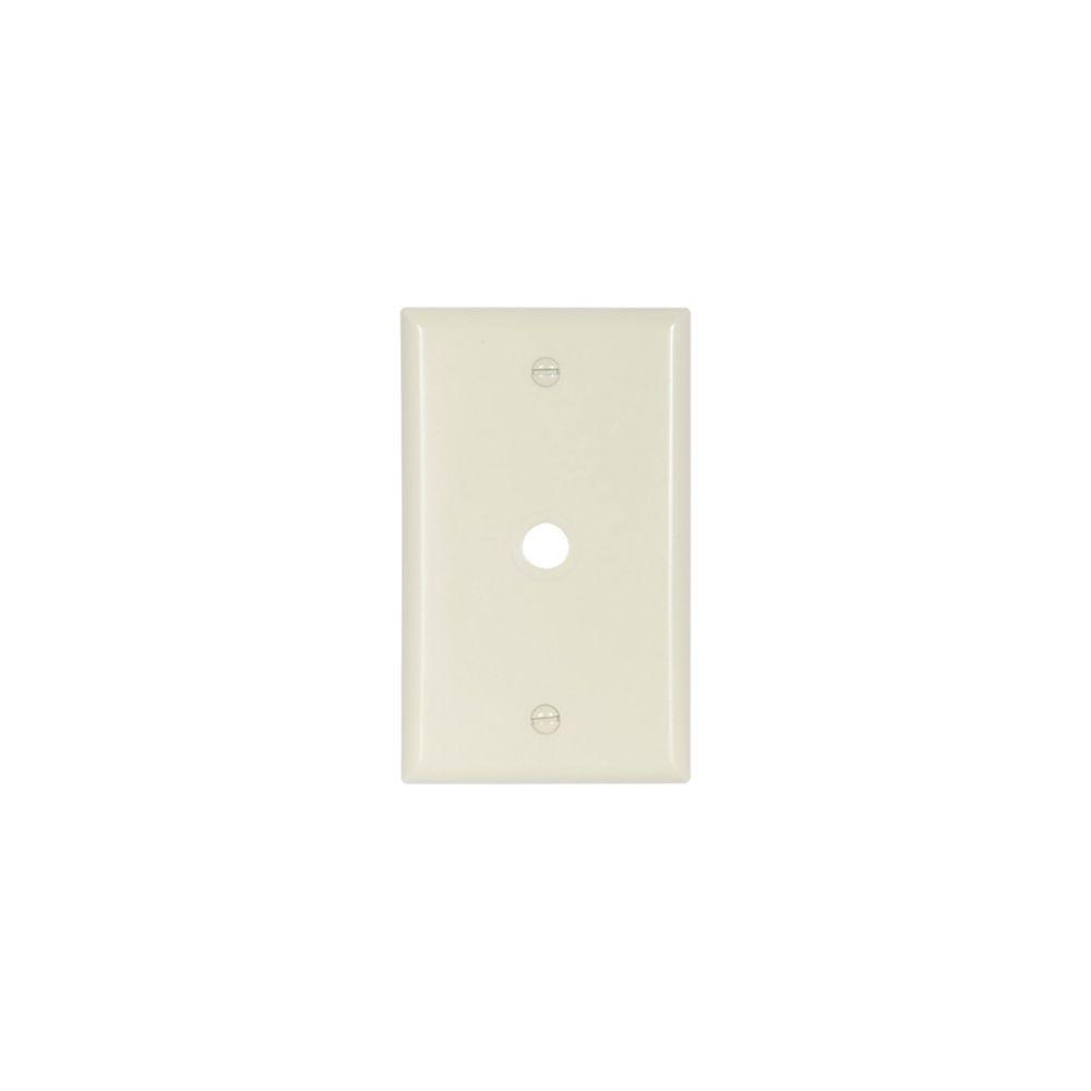 Wallplate 1G W/.375&#34; Hole Thrmst Std AL