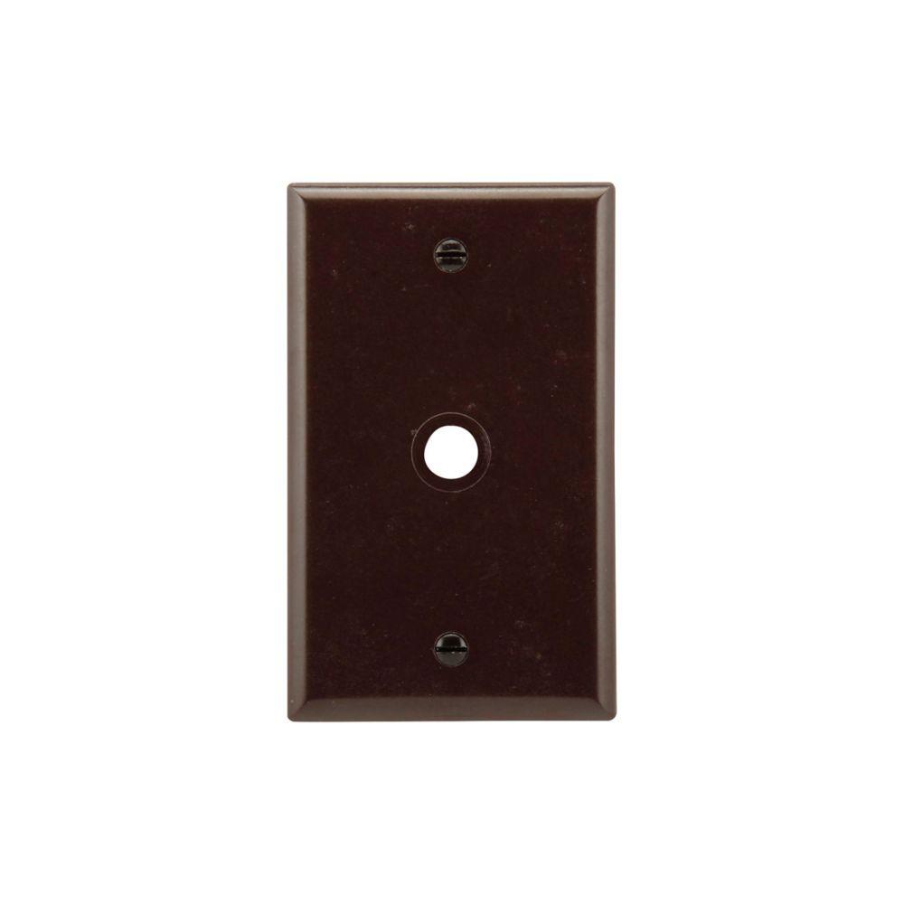 Wallplate 1G W/.375&#34; Hole Thrmst Std BR