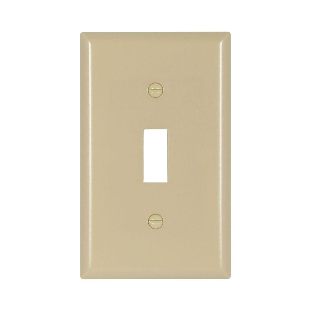 Wallplate 1G Toggle Thermoset Std IV