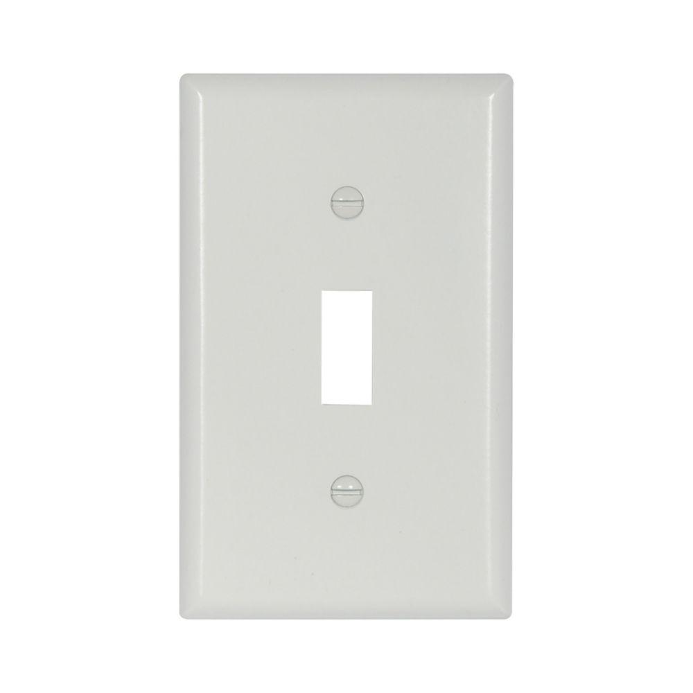 Wallplate 1G Toggle Thermoset Std WH