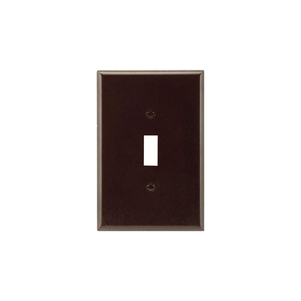 Wallplate 1G Toggle Thermoset Ovr BR