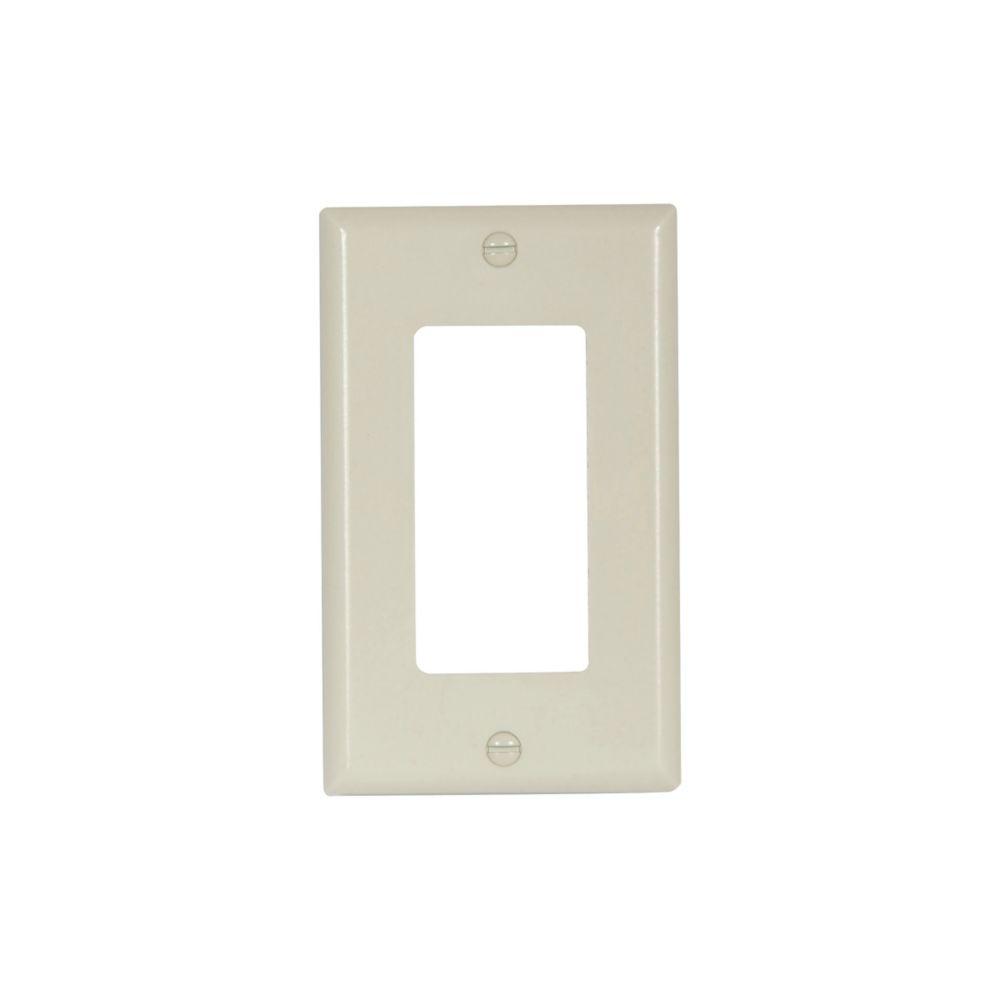 Wallplate 1G Decorator Thermoset Std AL