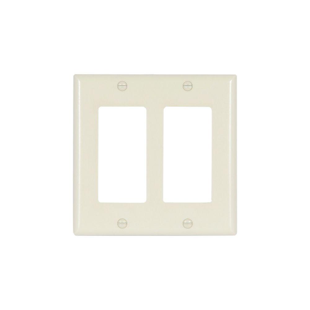 Wallplate 2G Decorator Thermoset Std AL