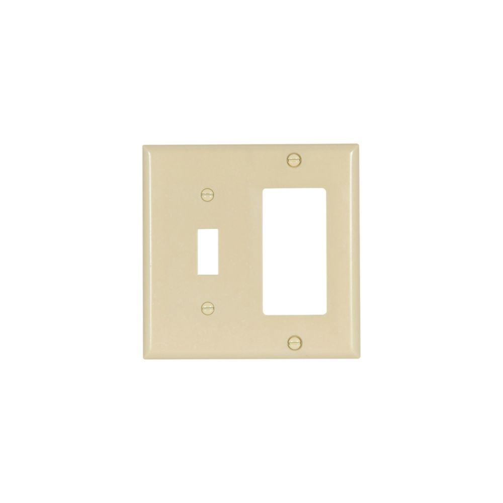 Wallplate 2G Tog/Deco Thermoset Std IV