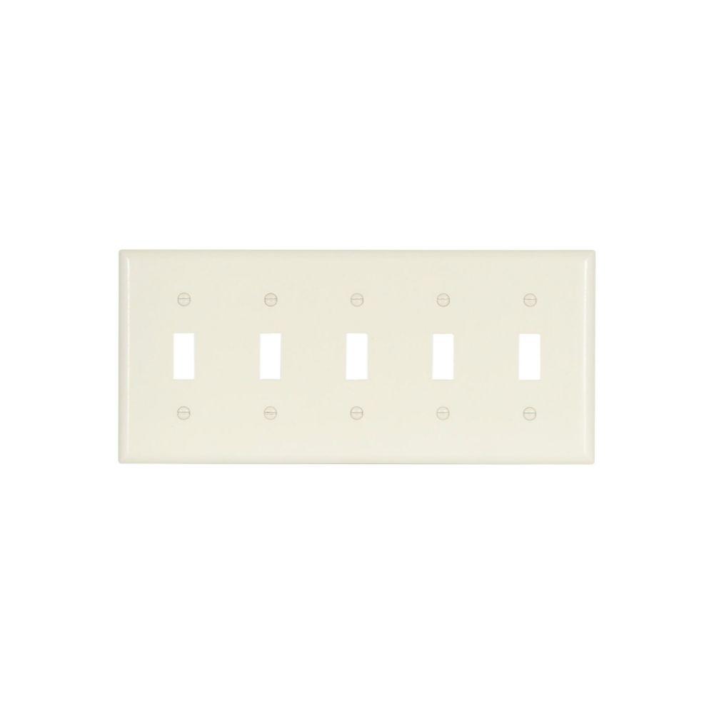 Wallplate 5G Toggle Thermoset Std AL