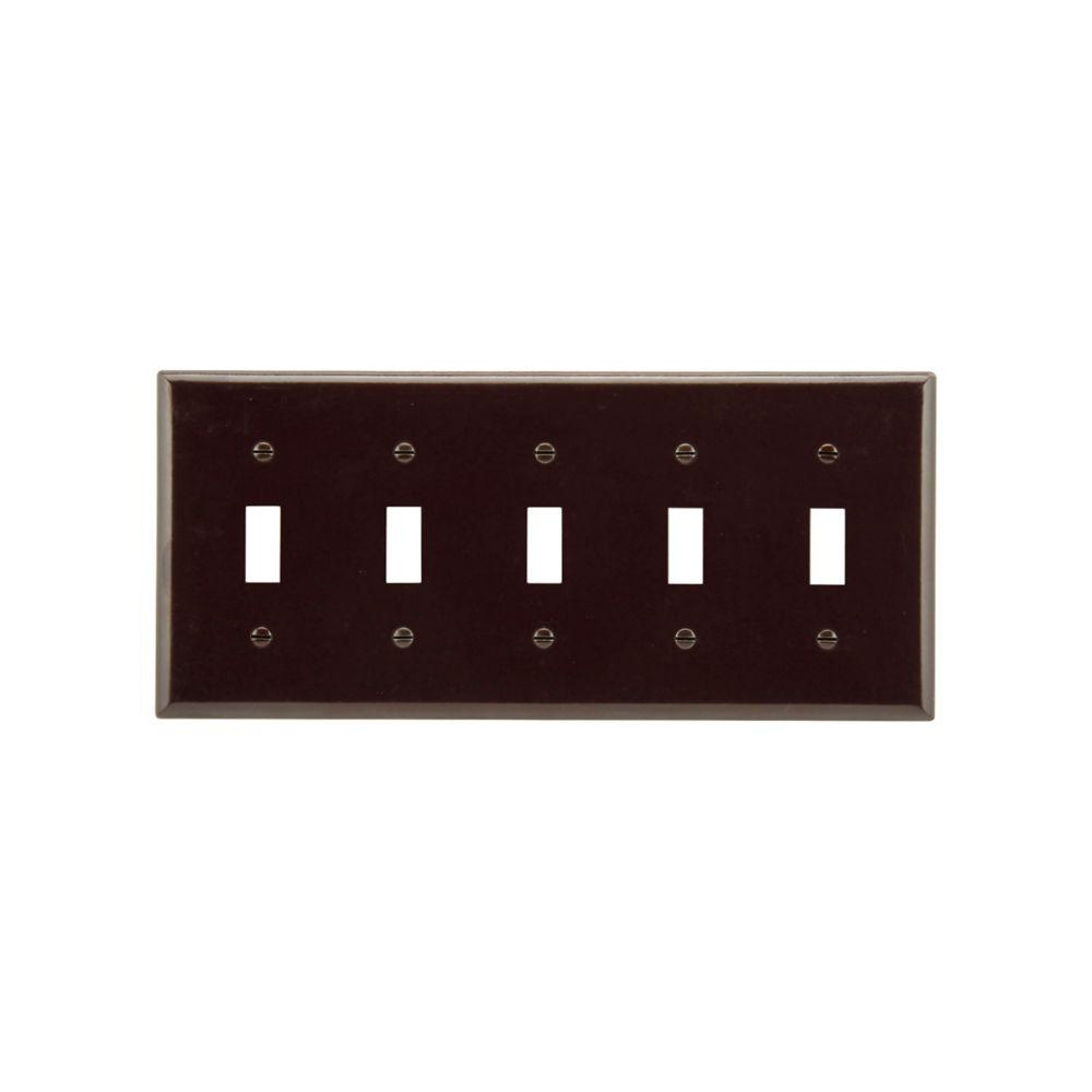 Wallplate 5G Toggle Thermoset Std BR