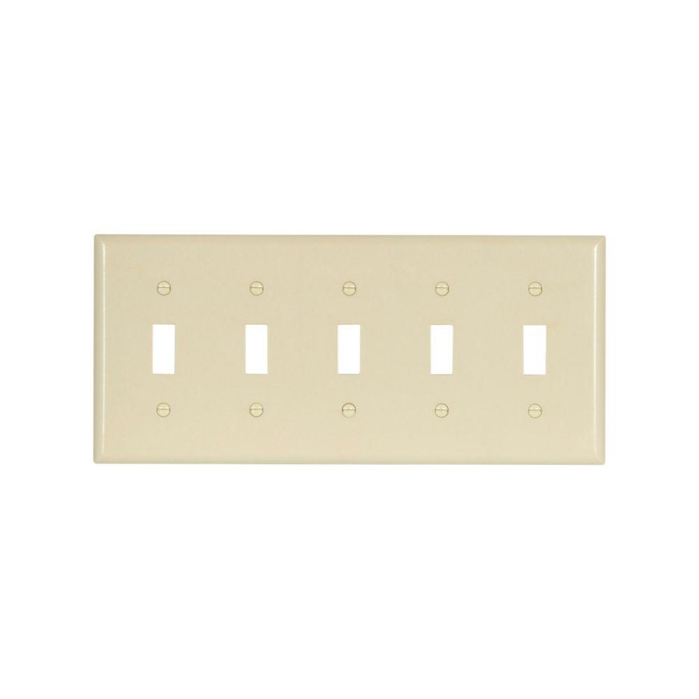 Wallplate 5G Toggle Thermoset Std IV
