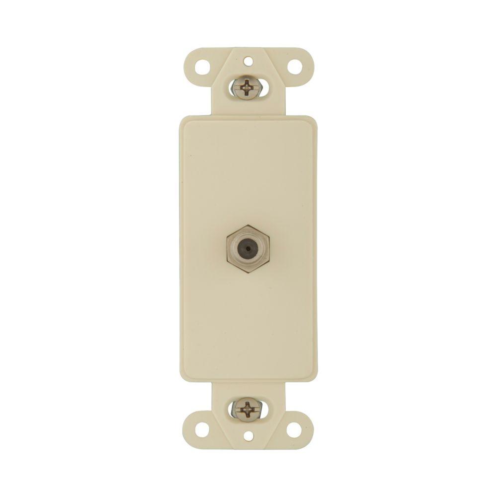 Adaptor Deco W/Sgl Type F Coax Conn AL